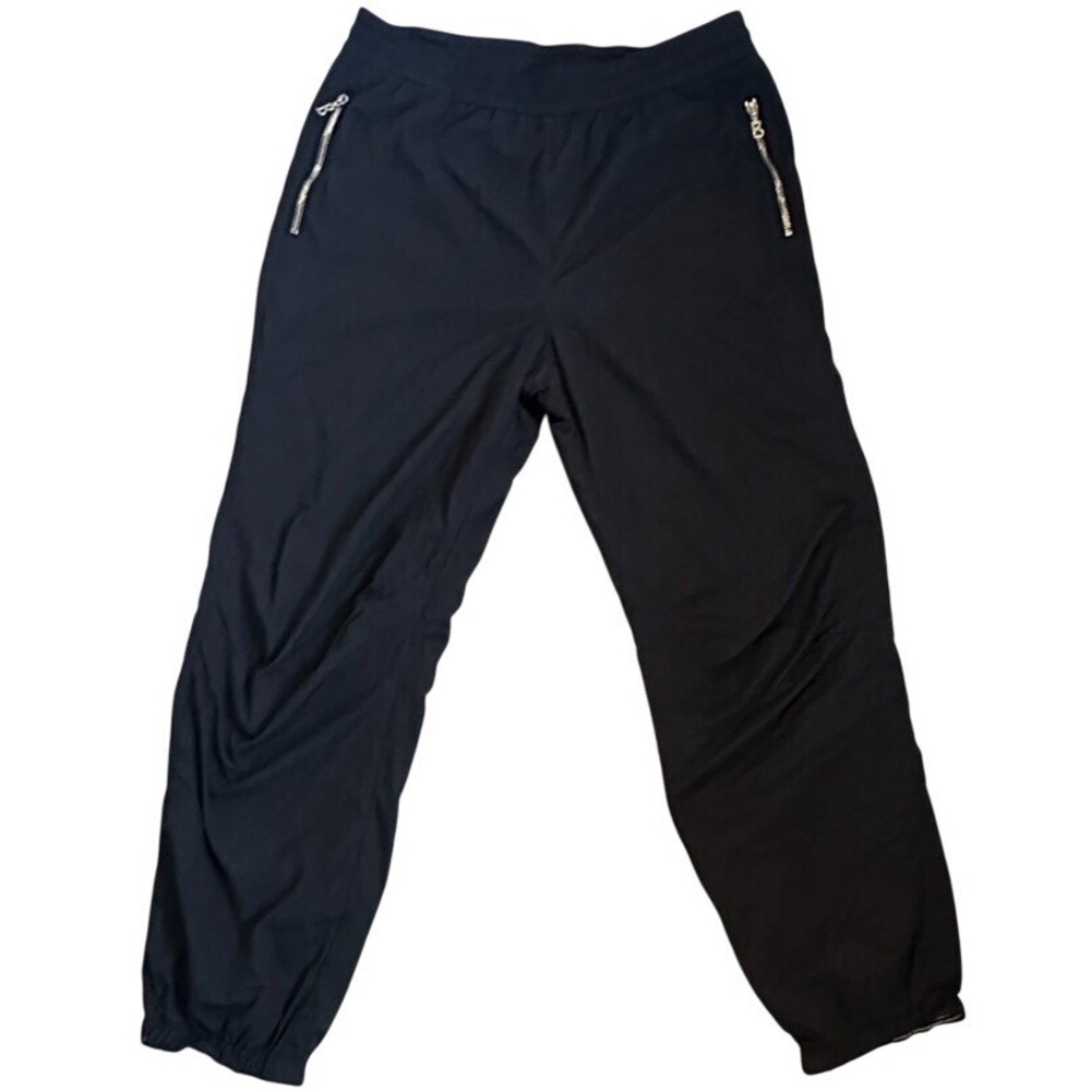 Bogner Ski‎ Nylon Track Pants Joggers Black Elastic Waist Zipper Pockets XXL